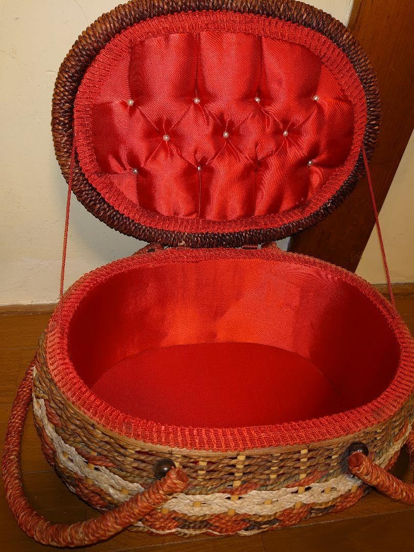 刺繍 アンティーク バスケット かごバッグ ビンテージ ヴィンテージ カゴ 籠 Amazon.co.jp: 刺繍 アンティーク バスケット かごバッグ ビンテージ